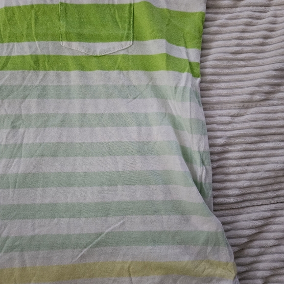 Express Women's Striped Tank Top - Green and Yellow - Picture 5 of 5